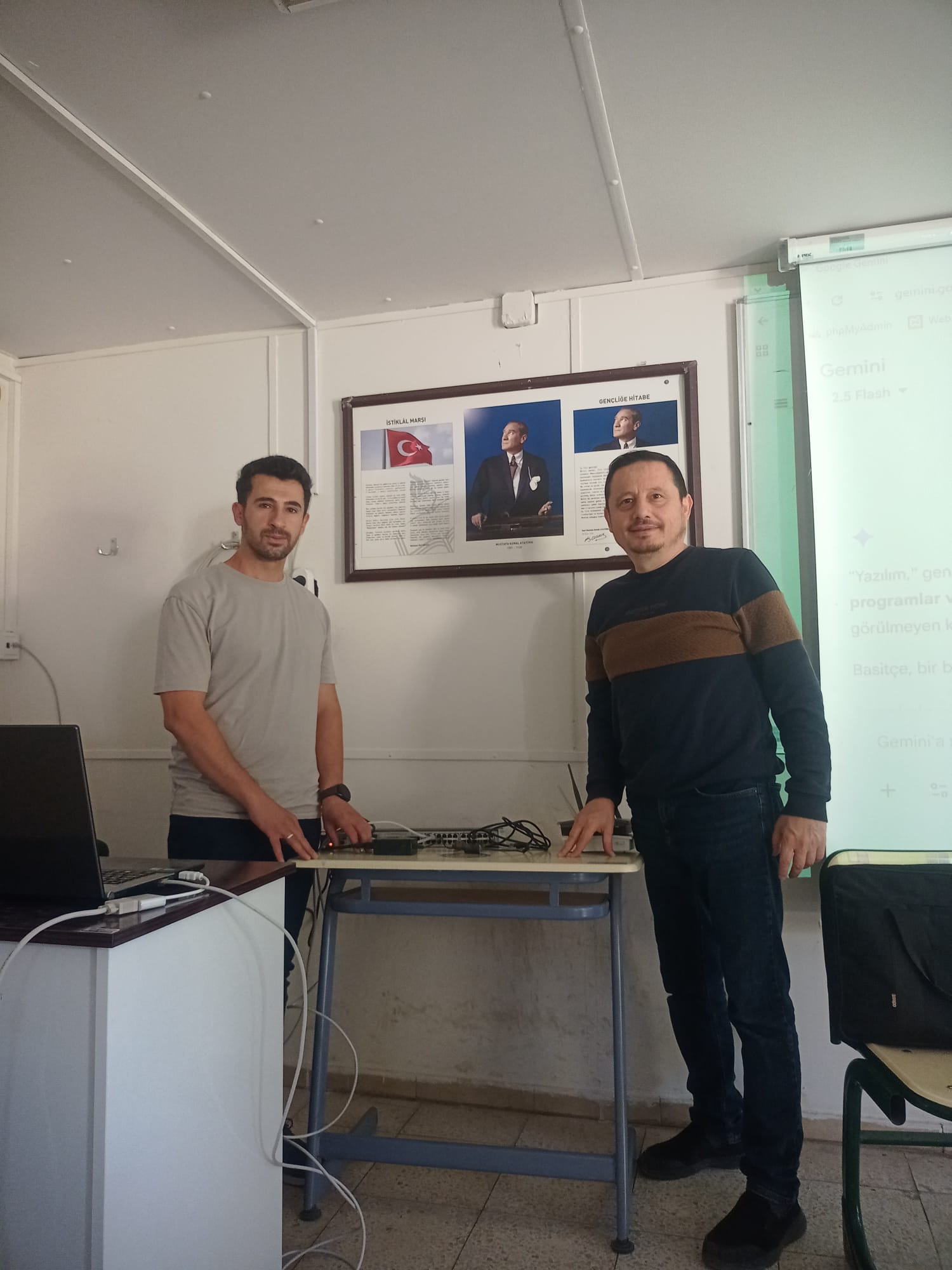 Bilgisayar Programcılığı Dersliklerine Ağ Cihazları Desteği